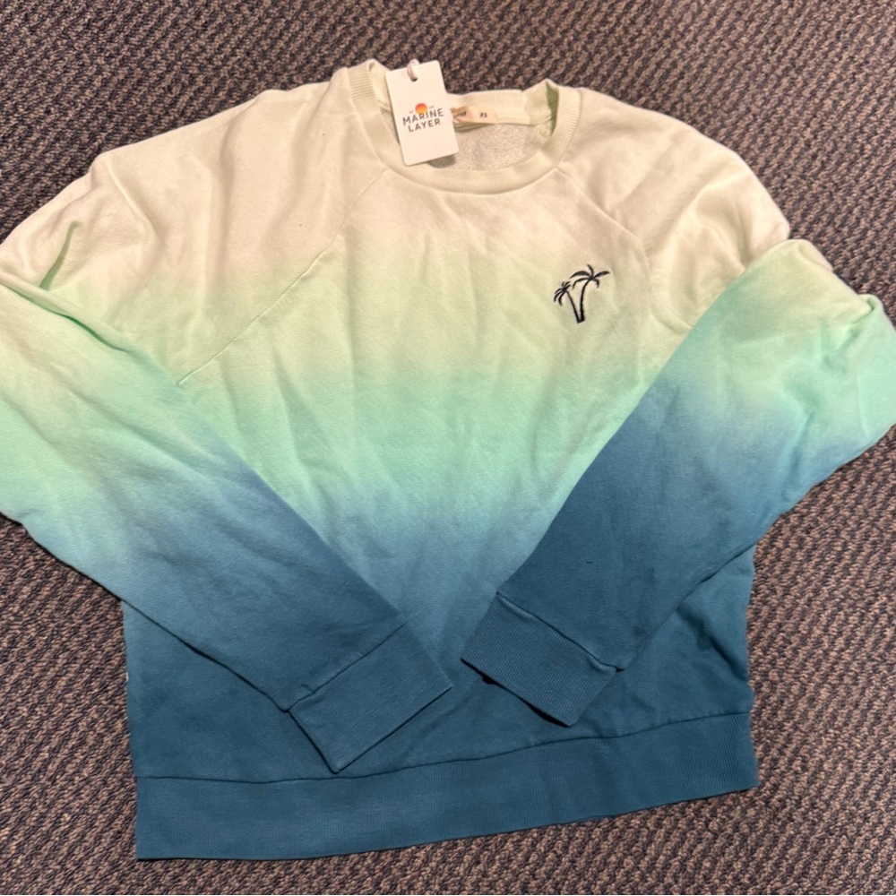 Marine Layer Light Green Terry Shirt